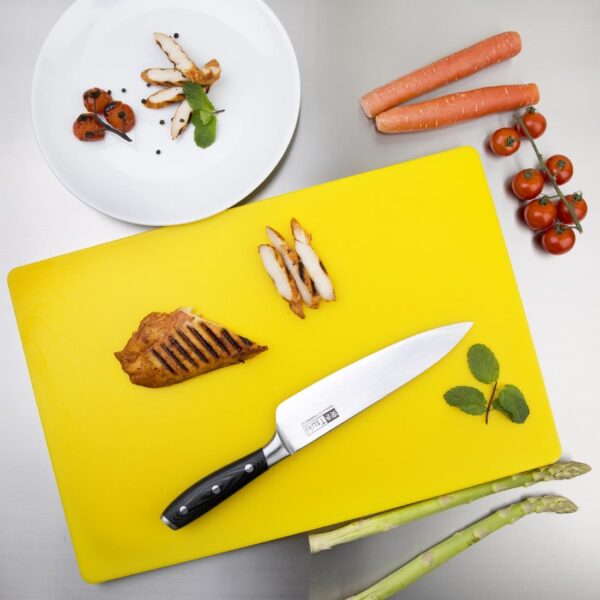 Hygiplas Extra Thick Low Density Chopping Board Yellow - 450x300x20mm - Image 8