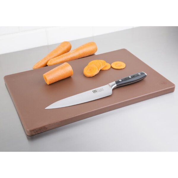 Hygiplas Extra Thick Low Density Chopping Board Brown - 450x300x20mm - Image 4