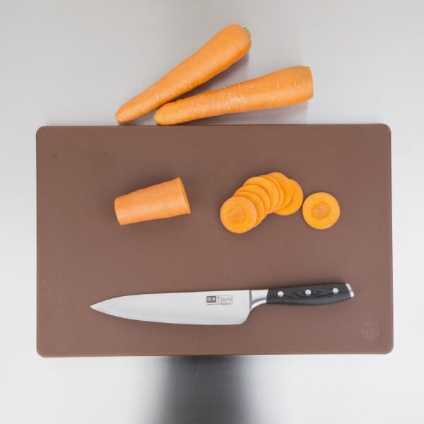 Hygiplas Extra Thick Low Density Chopping Board Brown - 450x300x20mm - Image 5