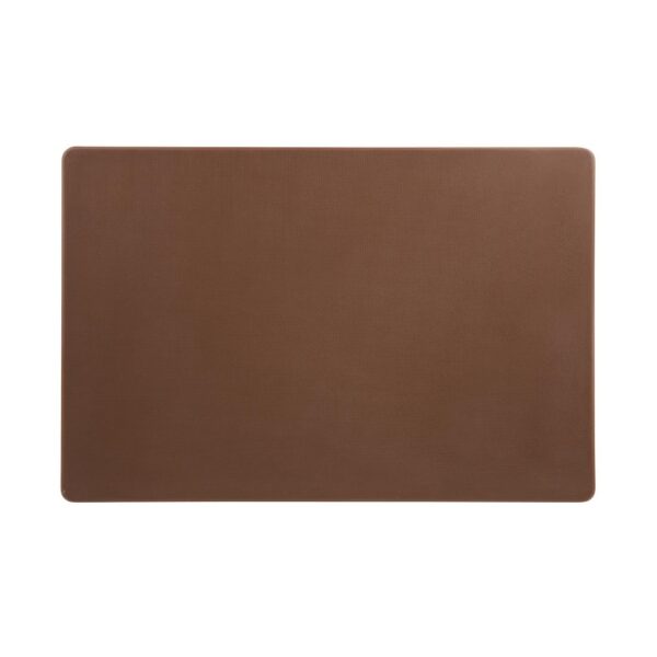Hygiplas Extra Thick Low Density Chopping Board Brown - 450x300x20mm - Image 6