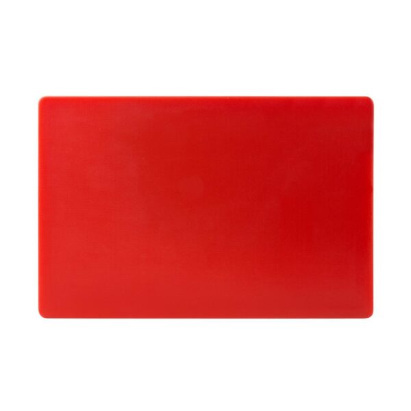 Hygiplas Extra Thick Low Density Chopping Board Red - 600x450x20mm - Image 2