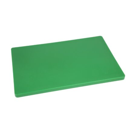 Hygiplas Extra Thick Low Density Chopping Board Green - 450x300x20mm