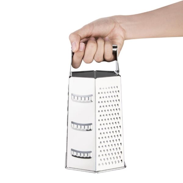 Vogue Box Grater St/St - 230mm 9" (6 Way) - Image 5