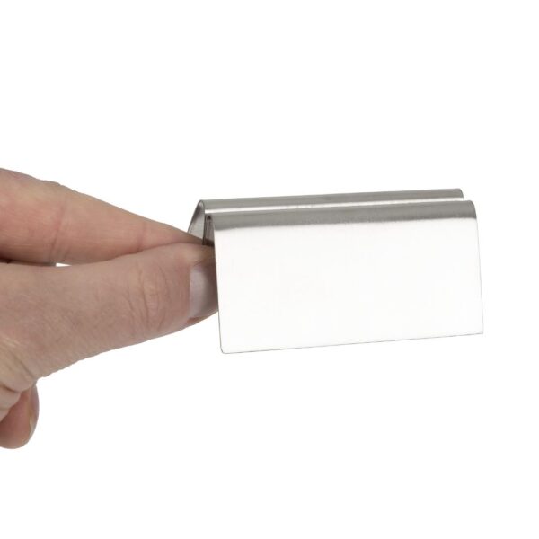 Menu Holder St/St - 80x37mm - Image 4