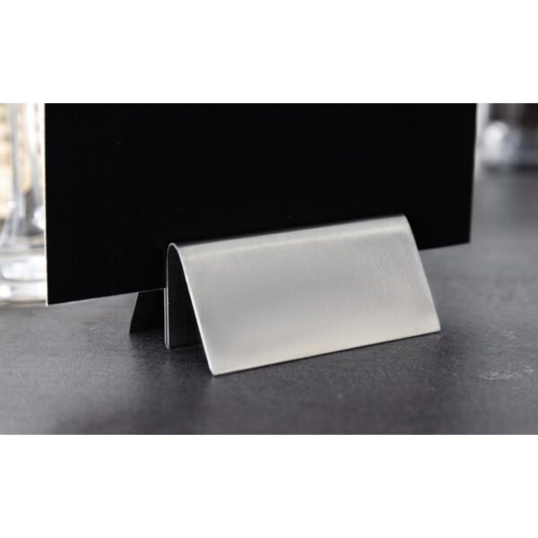 Menu Holder St/St - 80x37mm - Image 5