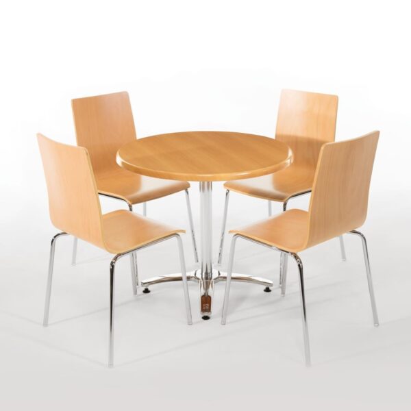 Bolero Aluminium 4 leg Table Base - Image 6