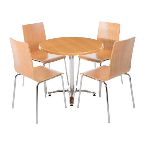 Bolero Aluminium 4 leg Table Base - Image 7
