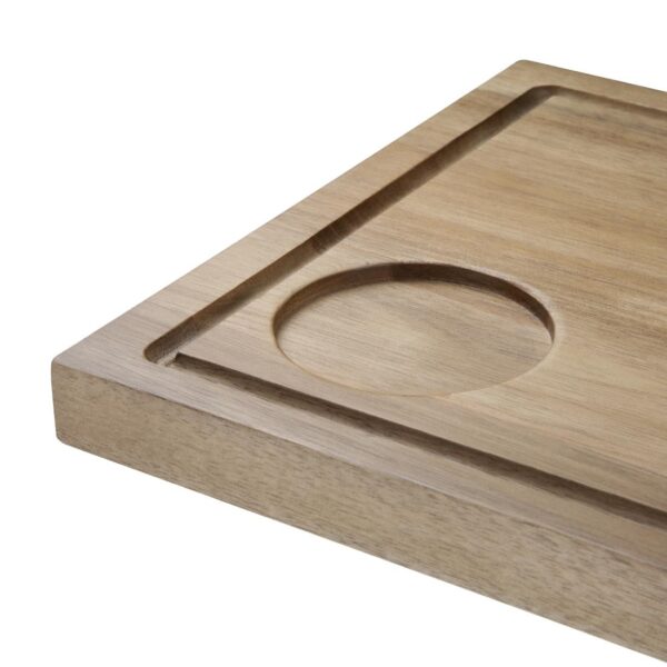 Steak Board Acacia Large - 310x240mm 70mm recess (12.2"x9.5"2.75" recess) - Image 4