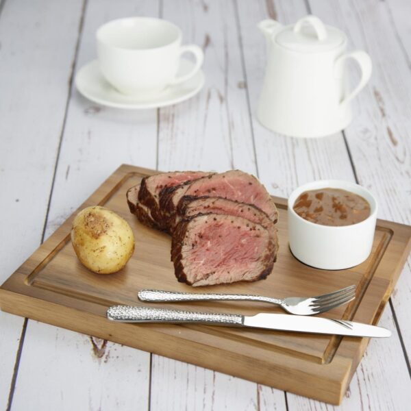 Steak Board Acacia Large - 310x240mm 70mm recess (12.2"x9.5"2.75" recess) - Image 5