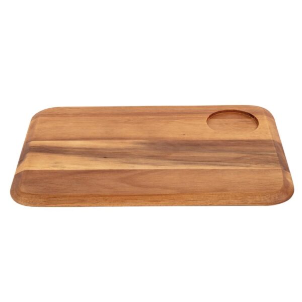 Olympia Rounded Presentation Board Acacia 340x240mm with recess 70mm - Image 2