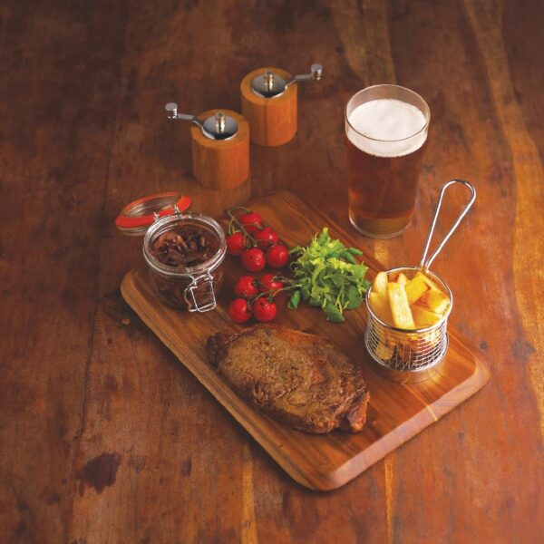 Olympia Rounded Presentation Board Acacia 340x240mm with recess 70mm - Image 5