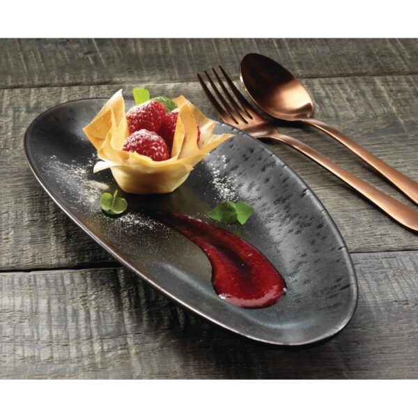 Olympia Fusion Oval Plate - 357x172mm 14x6 3/4" (Box 4) - Image 4