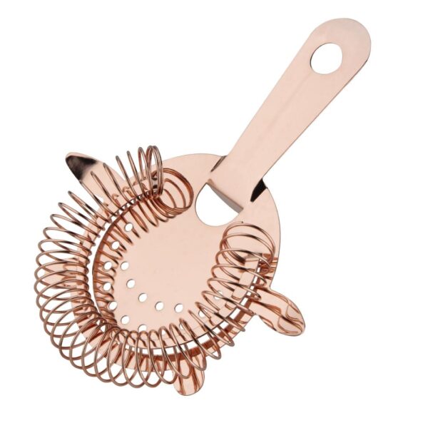 Olympia Copper Barware 4-Pronged Strainer - Image 2