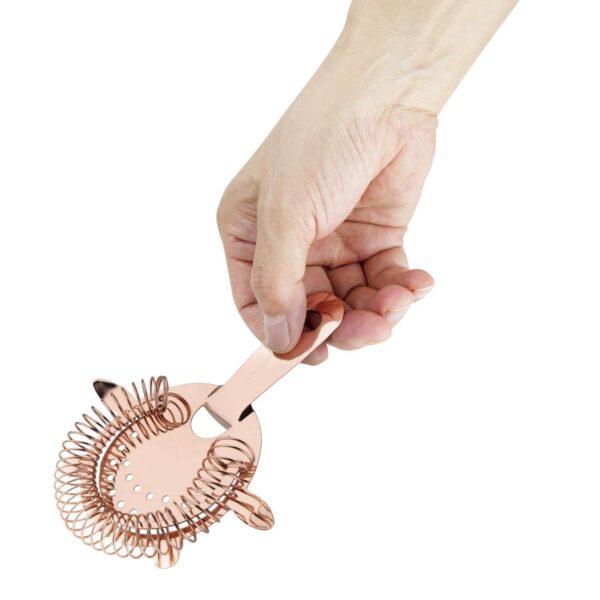 Olympia Copper Barware 4-Pronged Strainer - Image 3