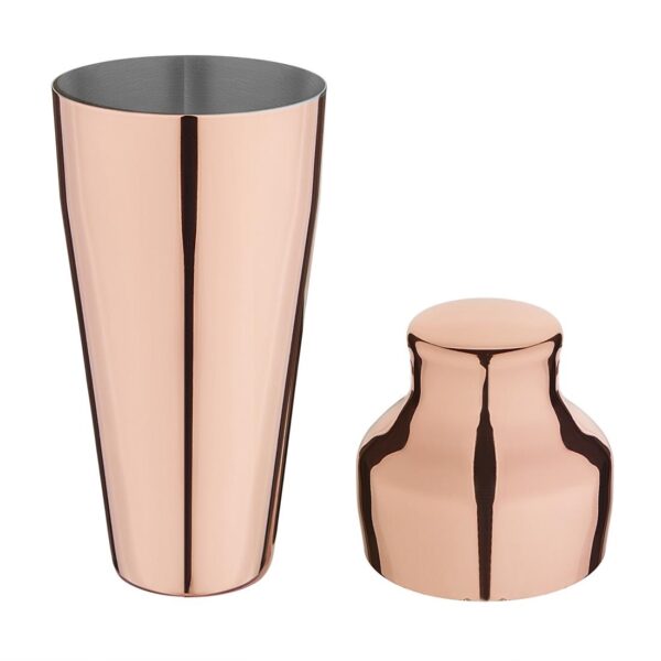 Olympia Copper Barware Cocktail Shaker - 550ml - Image 4