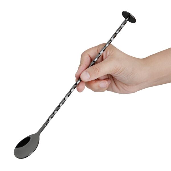 Olympia Gunmetal Barware Mixing Spoon - Image 5