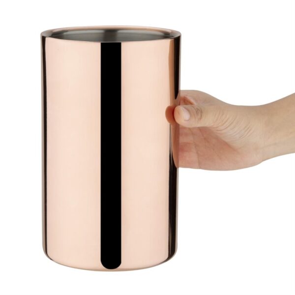 Olympia Copper Barware Wine Cooler Double Wall - Image 2