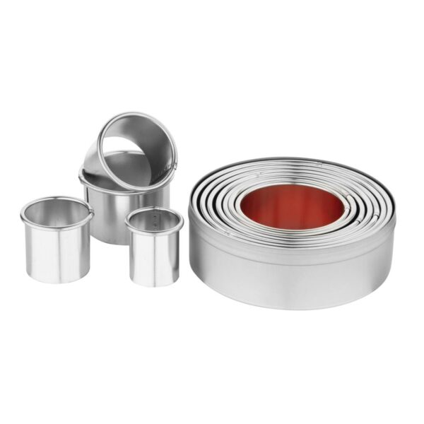 Vogue Round Plain Cutters - 100mm (11 Piece) - Image 5