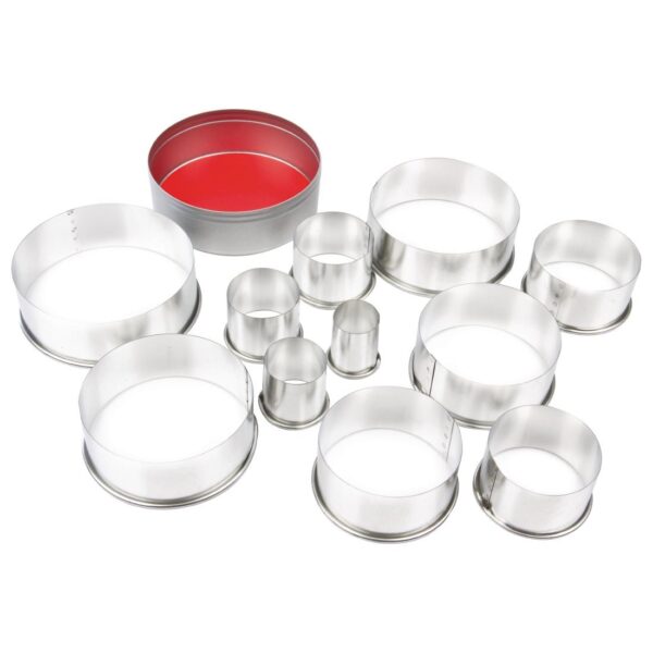 Vogue Round Plain Cutters - 100mm (11 Piece) - Image 7