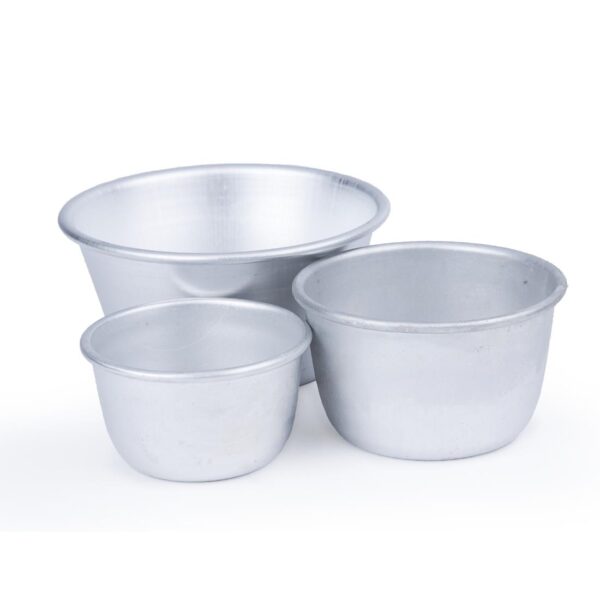 Vogue Mini Pudding Basin Aluminium - 85x50mm 227ml - Image 2