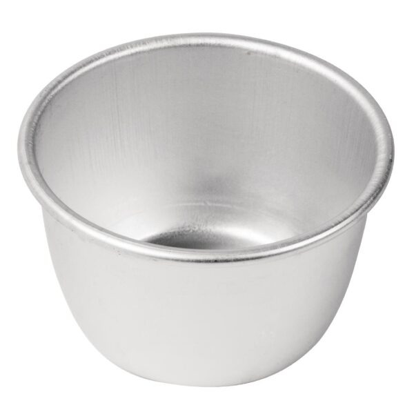 Vogue Mini Pudding Basin Aluminium - 85x50mm 227ml - Image 3
