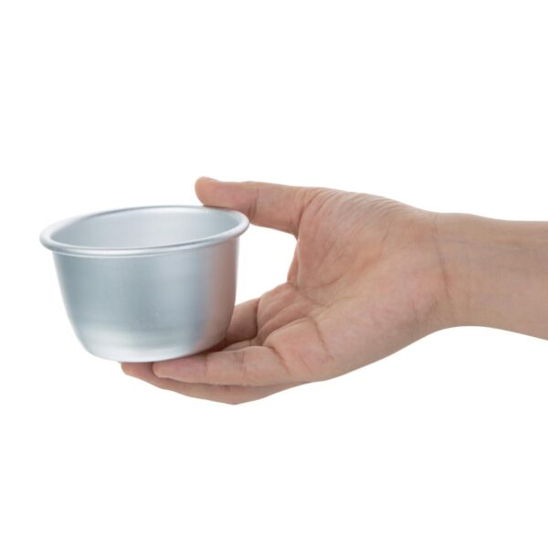 Vogue Mini Pudding Basin Aluminium - 85x50mm 227ml - Image 5
