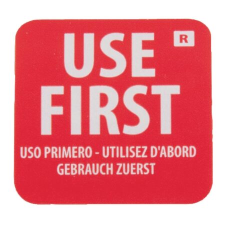 Hygiplas Removable Use First Label 1'' (Roll 1000)