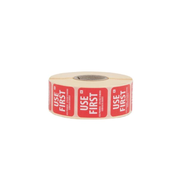 Hygiplas Removable Use First Label 1'' (Roll 1000) - Image 3