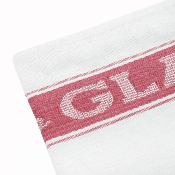 EDLP - Vogue Glass Cloth Linen Union Red Border - 760x510mm - Image 4