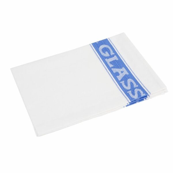 EDLP - Vogue Glass Cloth Linen Union Blue Border - 760x510mm - Image 2