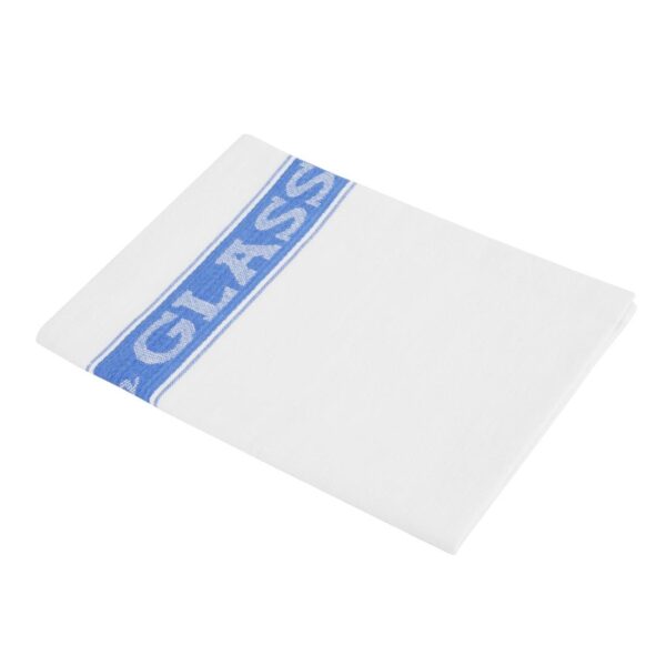 EDLP - Vogue Glass Cloth Linen Union Blue Border - 760x510mm - Image 3