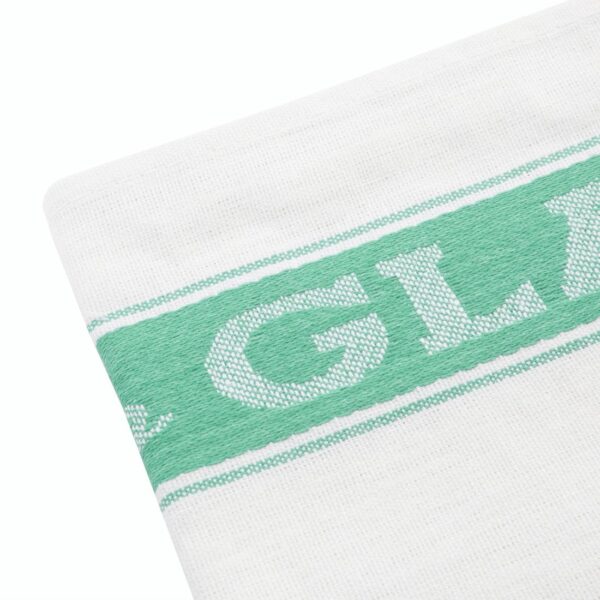 EDLP - Vogue Glass Cloth Linen Union Green Border - 760x510mm - Image 4