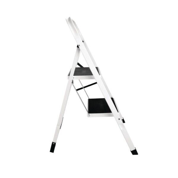 Vogue 2 Tread Folding Step Stool White - 900x470x30mm - Image 6