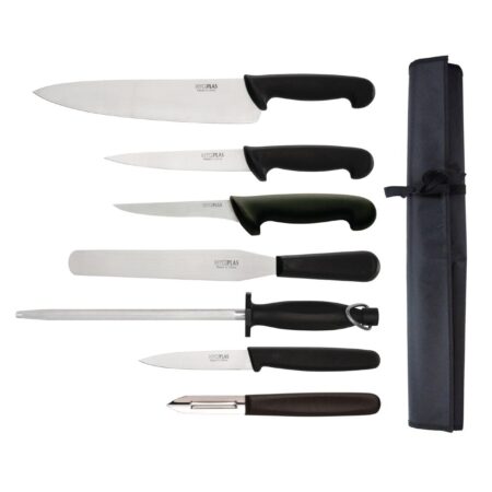 Hygiplas Starter Knife Set with 255mm Cooks Knife & Wallet