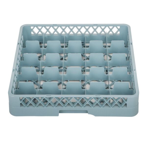 Vogue Glass Dishwasher Rack Grey - 100x500x500mm (25 Compartments) - Image 2