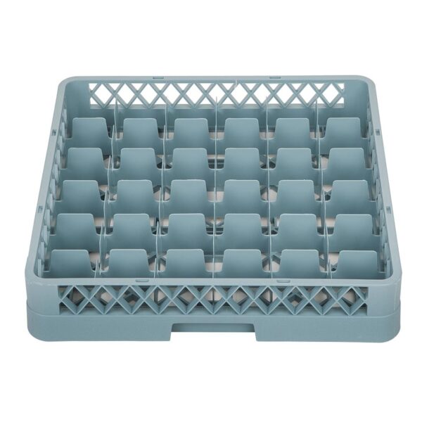 Vogue Glass Dishwasher Rack Grey - 100x500x500mm (36 Compartments) - Image 2