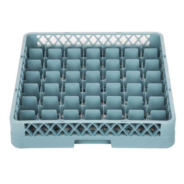 Vogue Glass Dishwasher Rack Grey - 100x500x500mm (49 Compartments) - Image 2