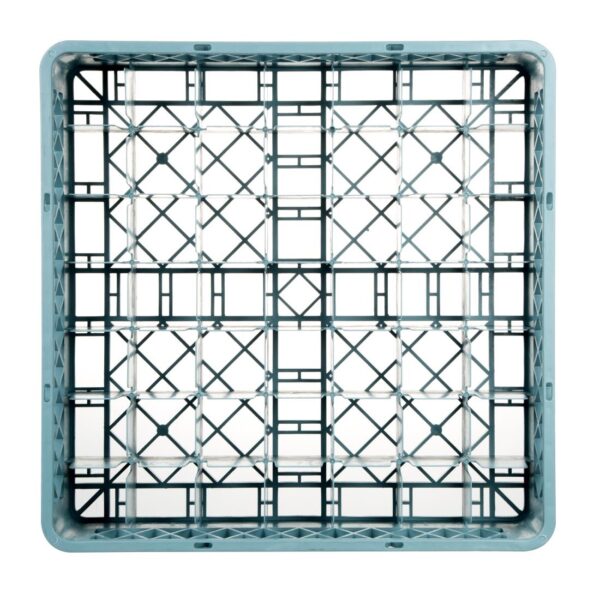 Vogue Glass Dishwasher Rack Grey - 100x500x500mm (49 Compartments) - Image 4