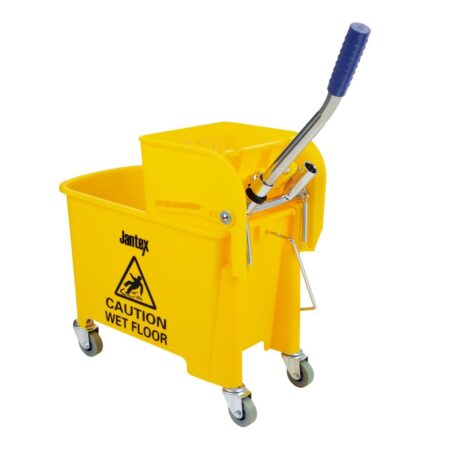 Yellow Mop Wringer & Bucket - 20Ltr
