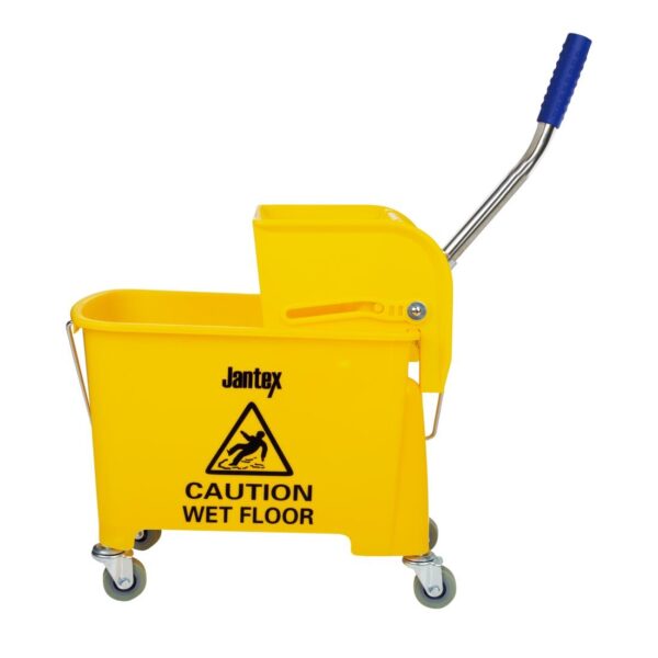 Yellow Mop Wringer & Bucket - 20Ltr - Image 2
