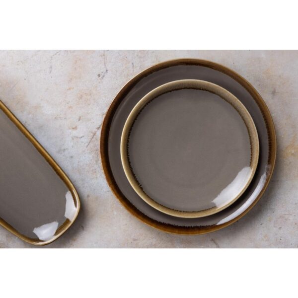 Olympia Kiln Smoke Coupe Plate 228mm 9" (Box 6) - Image 2