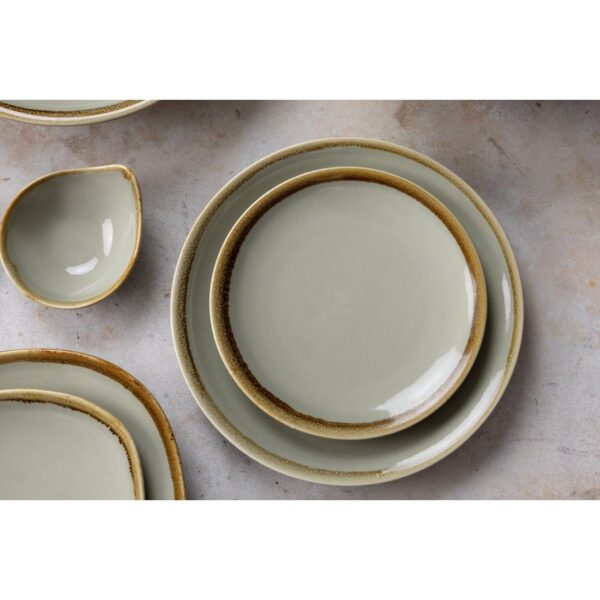 Olympia Kiln Moss Coupe Plate - 228mm 9" (Box 6) - Image 2