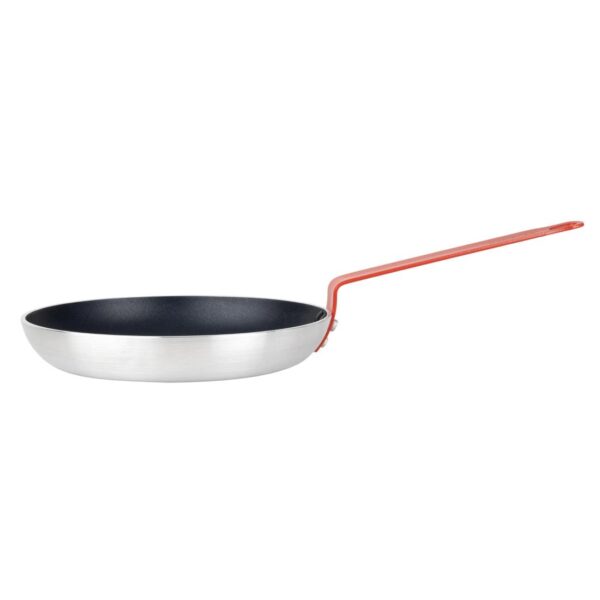 Hygiplas Frypan Aluminium Non-stick Teflon Platinum Plus Red Handle - 280x45mm - Image 2