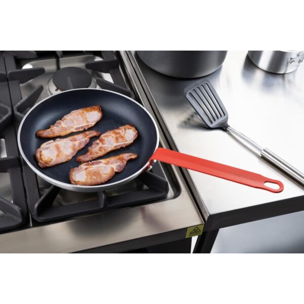 Hygiplas Frypan Aluminium Non-stick Teflon Platinum Plus Red Handle - 280x45mm - Image 7