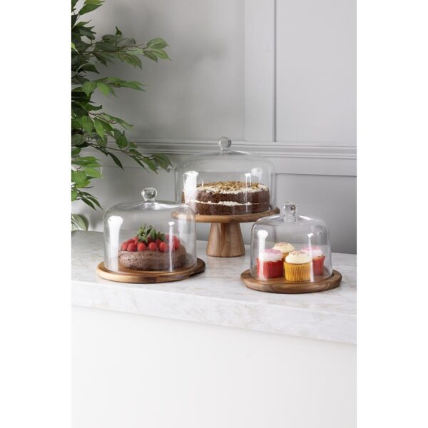 Olympia Glass Cake Stand Dome for Base CS013 - 285x200mm 11 1/5x 7 9/10" - Image 11