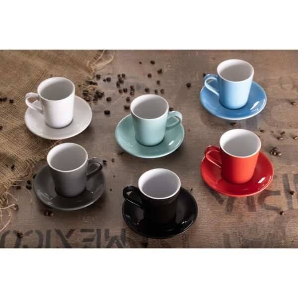 Olympia Cafe Flat White Cup Black - 170ml (Box 12) - Image 18