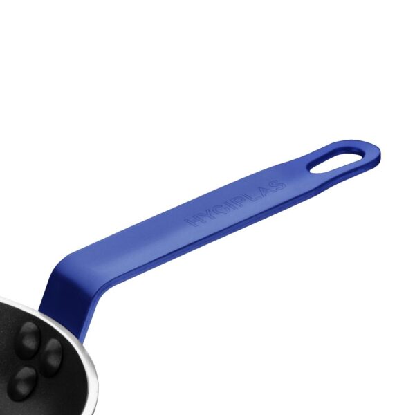 Hygiplas Frypan Aluminium Non-stick Teflon Platinum Plus Blue Handle - 240x40mm - Image 3
