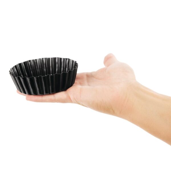 Vogue Non Stick Fluted Deep Quiche Tin - 100mm 4" (Removable Base) - Image 4