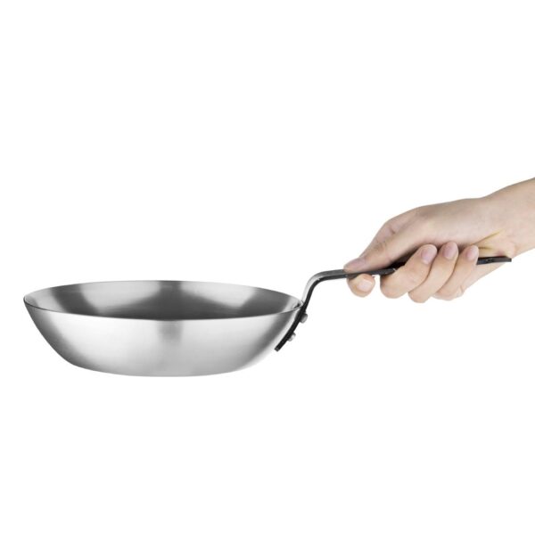 Vogue Carbon Steel Induction Frying Pan - 200mm - Image 3