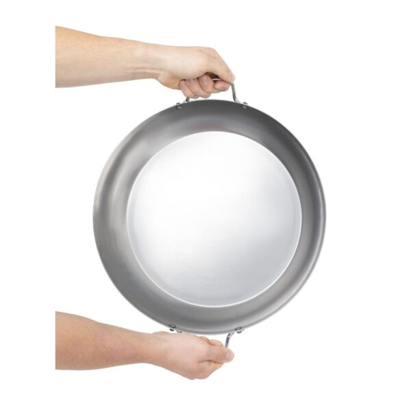 Vogue Carbon Steel Paella Pan - 400mm - Image 6